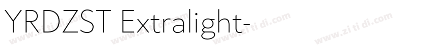 YRDZST Extralight字体转换 YRDZST Extralight字体转换